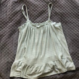 Anthropologie blue/green tank top